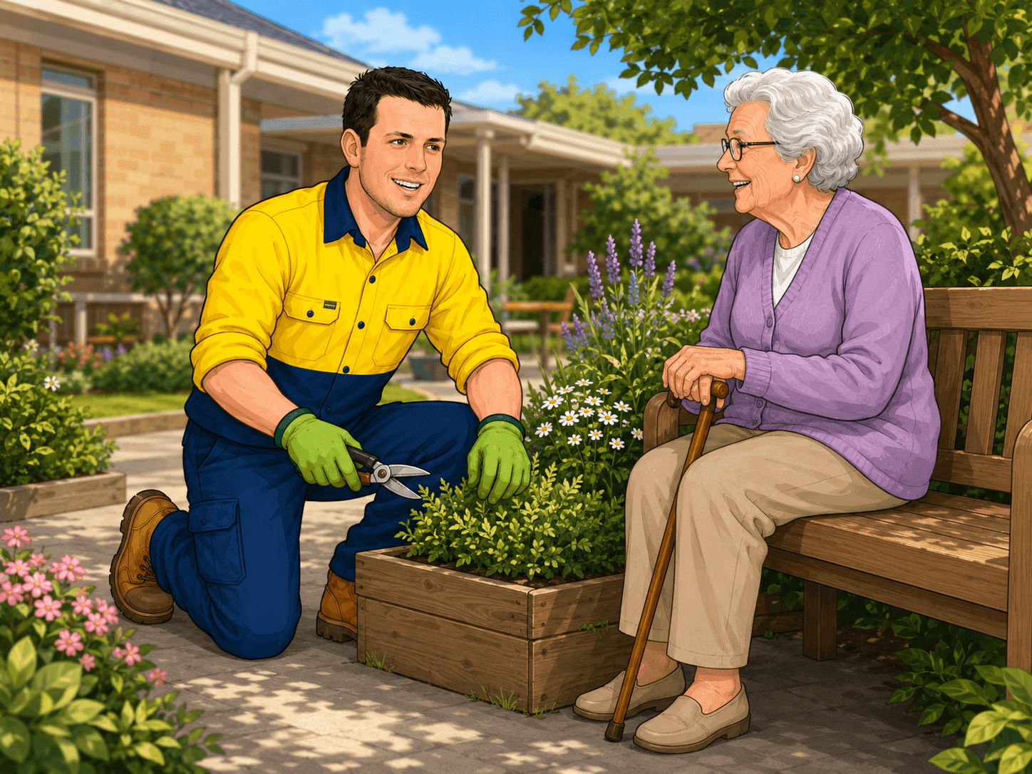 Aged Care Services — garden support for elderly clients